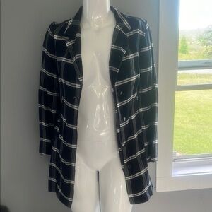Haute Monde Black and White Blazer Jacket
